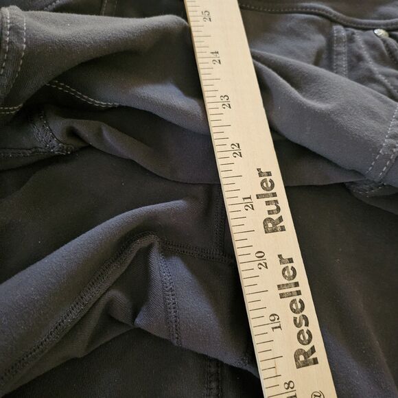 Athleta Leggings Small Gray Black Bettona 2 In 1 Skort Skirt Crop Stretch - Picture 9 of 9